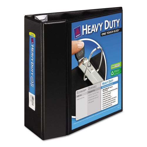 5&#034; Avery One Touch EZD Heavy-Duty 3-Ring Binder Nonstick View Inch Three Black