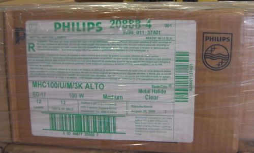 Philips 20888-4 MHC100/U/M/3K ALTO Metal Halide HID Lamps 100W E17