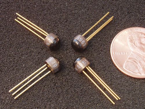 Qty 4: Vintage 2N4965 Low Noise Silicon PNP Transistor Tested Gold NOS Xlnt!