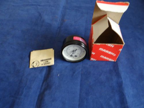 Vintage Marsh Instrument Pressure Gauge In Original Box 0-60PSI #J2046