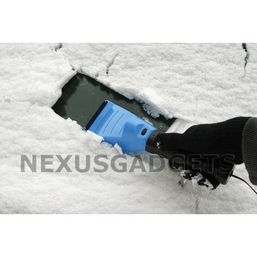 Blue car heating ice snow melter window scraper, auto vehicle winter deicer for sale