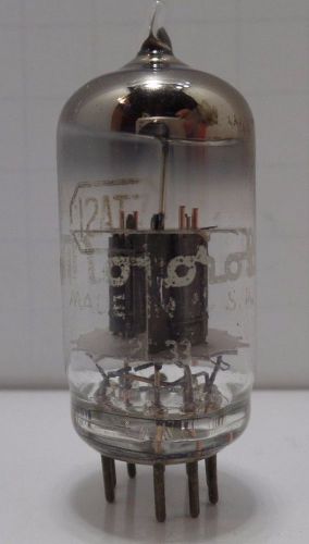 Balanced motorola 12at7 (ecc81) black plate o getter vacuum tube nos 110% tested for sale