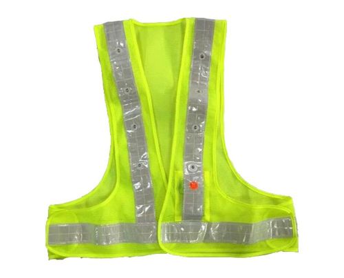 AidrPro LED Light Safety Vest Green 716-10-GR