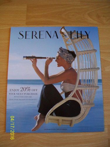 SERENA &amp; LILY catalog summer 2016 (51 pages) new