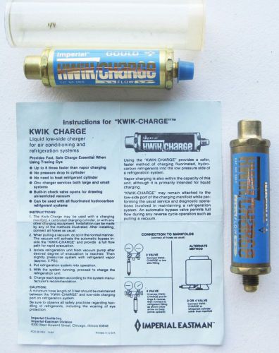 Lot (2) imperial kwik-charge 535-c liquid low side charge one new and one used for sale