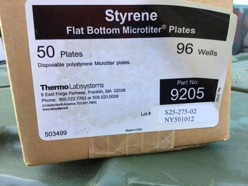 Thermo Lab Systems Flat Bottom Microtiter Plates 9205 unopened