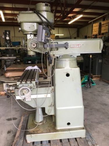 9&#034; x 42&#034; EX-CELL-O Variable Speed Vertical Milling Machine with DRO
