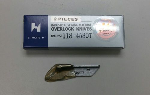 JUKI OVERLOCK OVER LOCK UPPER KNIVES KNIVE KNIFE PART # 118-45807 2PCS