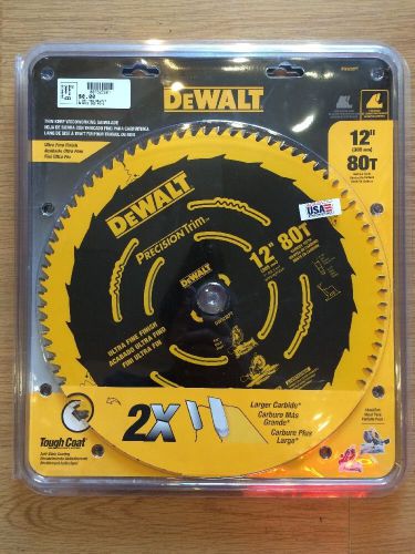 New dewalt dw3232pt precision trim 12&#039;&#039; 80 tooth atb crosscutting saw blade for sale