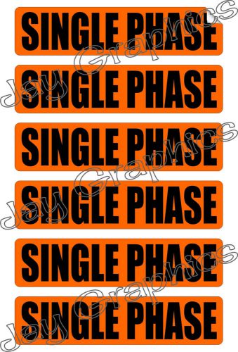 Single Phase Volt Voltage &amp; Conduit Markers | Stickers | Labels Electrical 6x