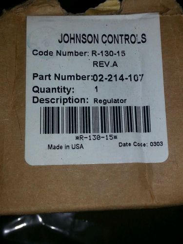 Johnson Controls R-130-15-new in box