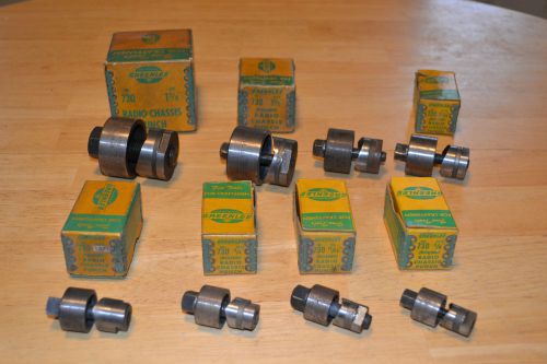 Greenlee Radio Chassis Punches - Set of Eight
