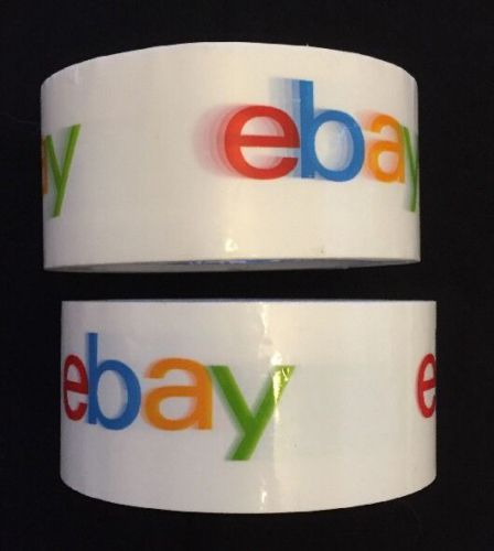 eBay Logo Branded Tape 2 Rolls Each 2&#034; X 75 Yards