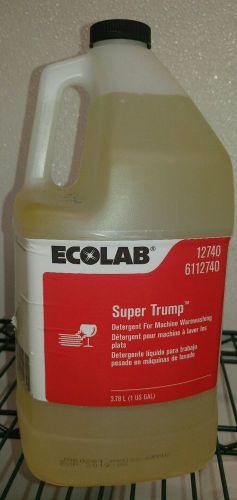New &amp; Sealed. Ecolab # 12740 Super Trump Liquid Dish Detergent. 1 Gal. Bottle.