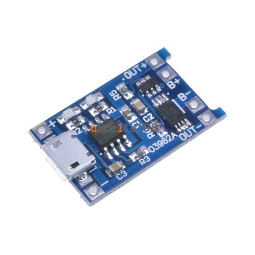 10pcs 5v micro usb 1a 18650 lithium battery charging board charger module for sale