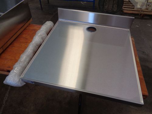 NEW! 29&#034;x30.5&#034; STAINLESS STEEL BEVERAGE STATION COUNTERTOP WITH 5&#034; BACKSPLASH.