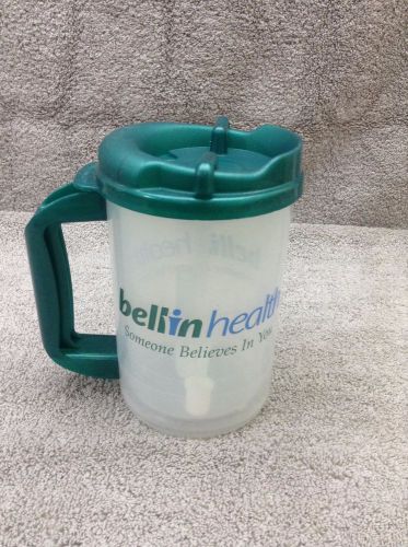 Whirley 20oz mug, New with Straw, Straw Cap, and Lid Clear and Green