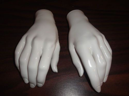 Mannequin Womens Hands Hand Retail Store Display Advertising Left &amp; Right Pair#7