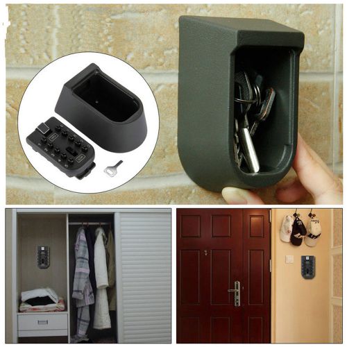 New 10 Digit Key Storage Lock Box Wall Mount Combination Safe Outdoor Security