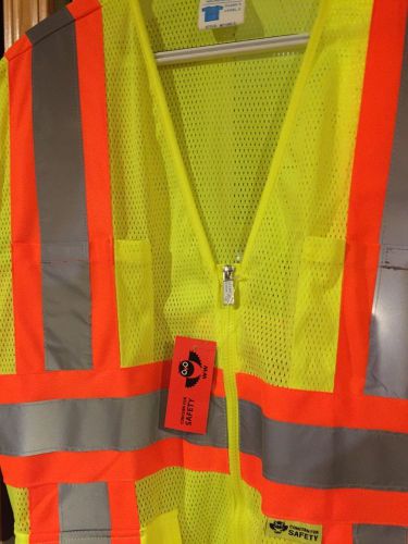 High Visability Safety ANSI Class 3 Work Reflective Vest