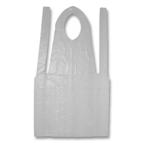NEW CASE OF 1000 Tradex P2442 Disposable Poly Foodservice 42&#034; Apron