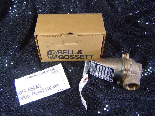 Bell &amp; gossett 790-30 relief valve 790,000 btu hr part #110121 30 psi 3/4&#034; nos for sale