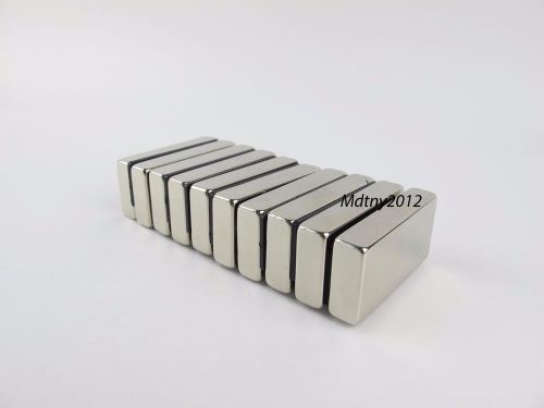 10pcs Neodymium Block Magnet 50x25x10mm N52 Super Strong Rare Earth Magnets