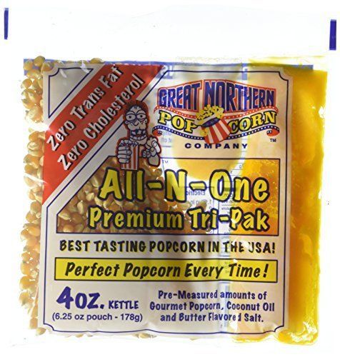Great Northern Popcorn Premium Popcorn Portion Pack, 4 Oz, Pack Of 12.