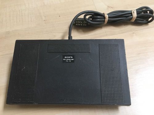 Sony FS-75 Stenograph dictation machine Foot Pedal Control Unit  #A