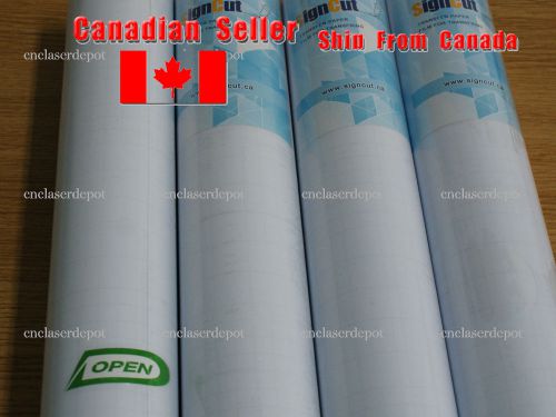 18&#034; x 55 yards clear transfer paper film for vinyl graphics application 1 roll for sale