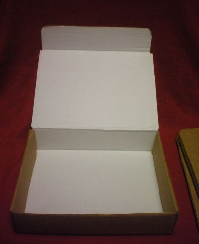 12 CARDBOARD Mailing/Shipping BOXES -Ships FLAT ~2 sided 3.25X9.5x12.75