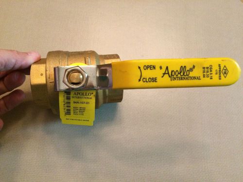 Apollo 94a-107-01 brass 1-1/2 inch ball valve - 2 piece fnpt for sale