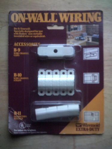 Wiremold b9-10-11 ivory on-wall metal accessories kit new nos for sale