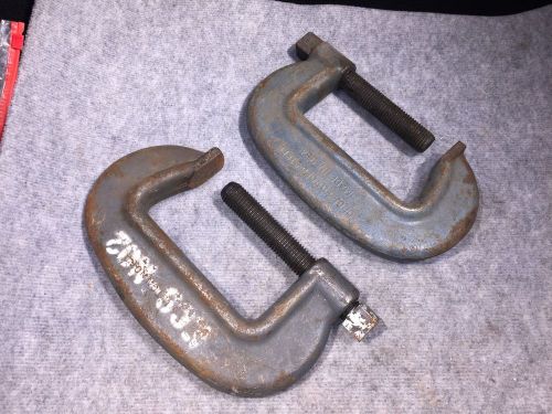 Wilton no. 6 c-clamp, heavy duty ( 2 included in auction) for sale