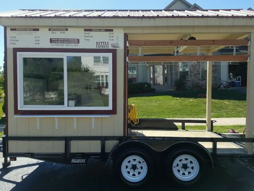2015 custom concession trailer &amp; equipment with air conditioning for sale