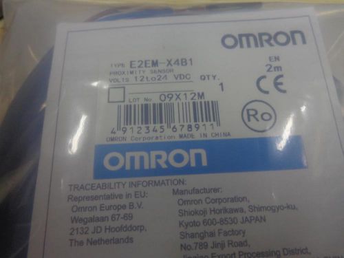 1pcs New Omron Proximity Switch E2EM-X4B1 2M