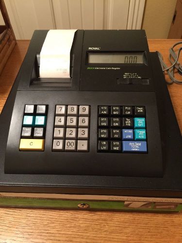 Royal 210DX Electronic Thermal Print Cash Register LCD Display