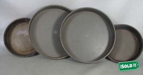 4 AMERICAN METALCRAFT PAN PIZZA PANS FOR OVEN BRICK OVEN SMOKER 2 12&#034; &amp; 2 9&#034;