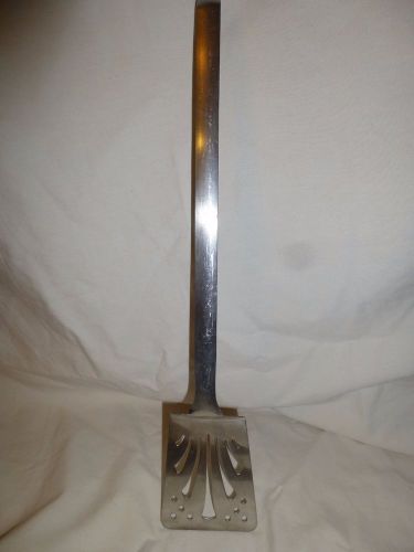 Vintage italian effepi 3 inox 18/10  stainless kitchen flat spatula hook heavy for sale