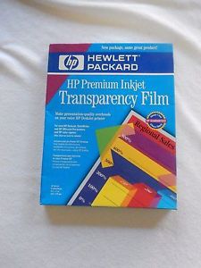 Hewlett Packard Premium Inkjet Transparency Film HP C3834A - 50 Sheets Unopened