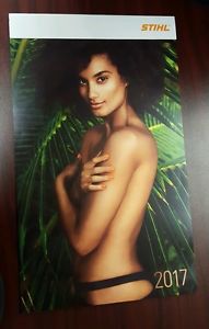 NEW STIHL 2017 SWIMSUIT WALL CALENDAR SHIPS FLAT NO CREASES READY TO SHIP