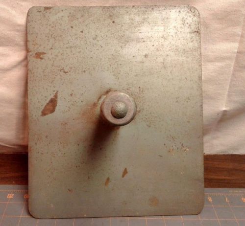 Vtg steel hawk drywall plaster joint compound dry wall tool ceiling mud mudding for sale