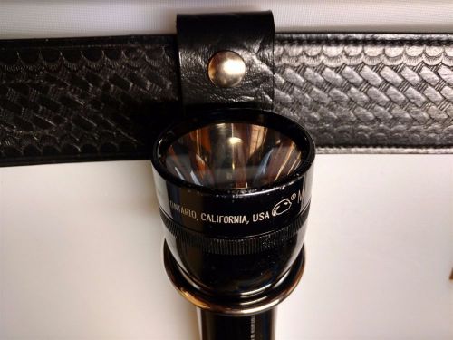 D Cell Flashlight Croc print Leather Holder, Fits 2 1/4&#039;&#039; Duty Belt
