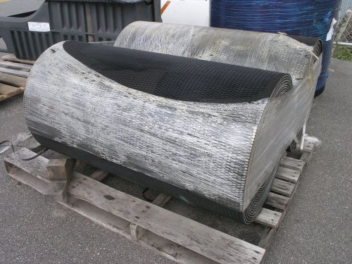 3-ply black rubber diamond top wedgegrip material handling conveyor belt 46&#034;x110 for sale