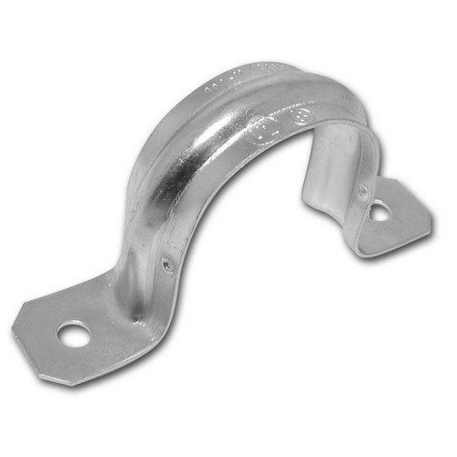 Morris 19441 heavy duty rigid pipe strap steel 2 holes 2&#034; (pack of 5) for sale