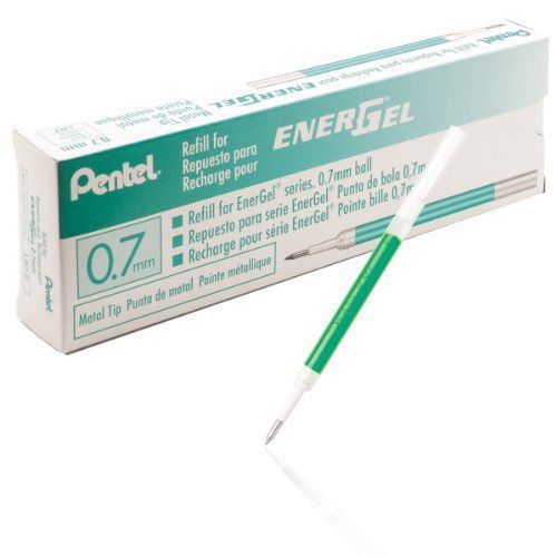 Pentel Refill Ink for BL57/BL77 EnerGel Liquid Gel Pen, 0.7mm, Metal Tip, Green