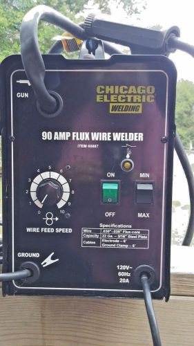 Chicago Electric 90 AMP Flux Wire Welder 120V
