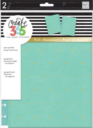 Create 365 The Happy Planner™ Snap-In Cover -Turquoise w/Gold Dots - CLASSIC