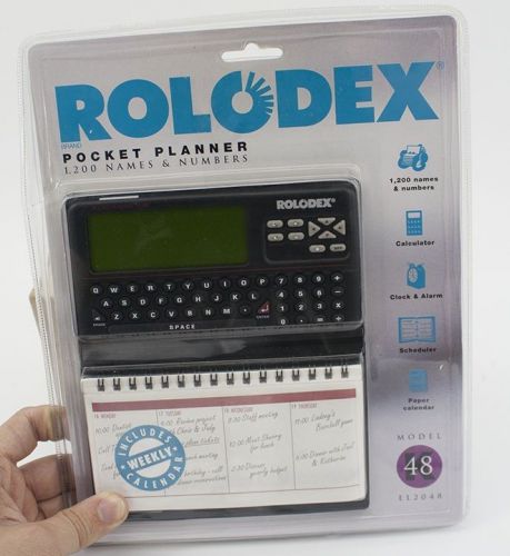 Vintage Rolodex Pocket Planner 1200 Names &amp; Numbers Model EL2048 1994