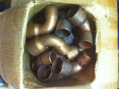 Lot of (20) mueller streamline copper pipe 90 degree elbows         w-02056 for sale